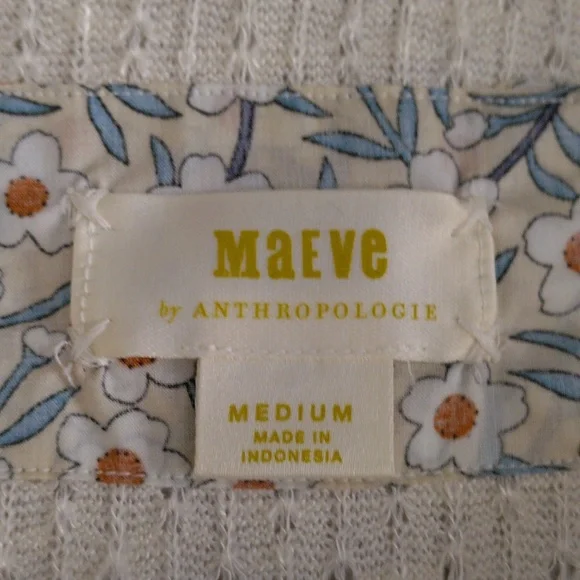 Maeve By Anthropologie Medium Addie Ruffled Hacci Pullover Sweater - Picture 6 of 17